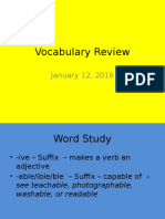 vocabulary review 1-12-16