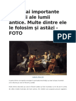 Cele Mai Importante Invenţii Ale Lumii Antice