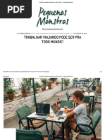 Trabalhar Viajando Pode Ser Pra Todo Mundo