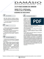 XVIII Exame de Ordem - Simulado -2ª Fase - Direito Penal