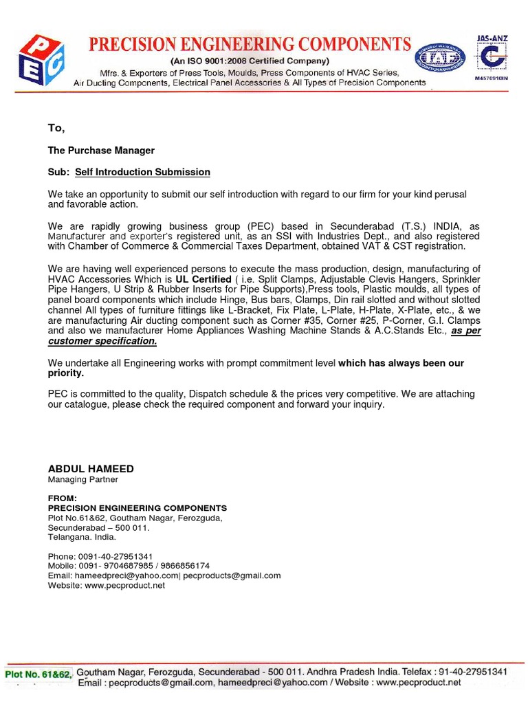 Company Introduction: Precision Engineering | PDF