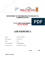 Web Programming Lab Report Form & Validation