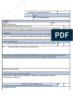 Consent Form Under 18s