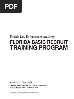 2015 Le Text Florida Law Enforcement Basic Recruit Text - 