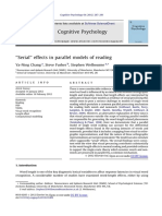 Cognitive Psychology: Ya-Ning Chang, Steve Furber, Stephen Welbourne