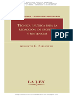 Belluscio, Augusto - Tecnica Juridica Para La Redaccion de Escritos y Sentencias