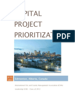 Capstone - Edmonton Capital Project Prioritization