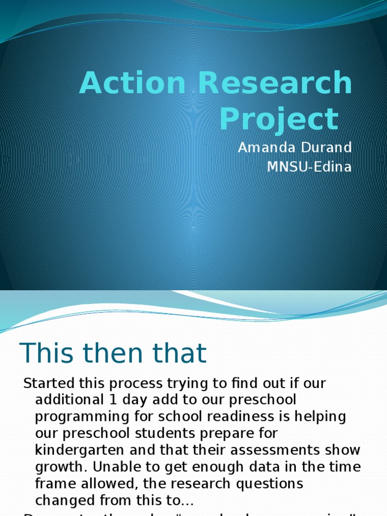 action research project pdf