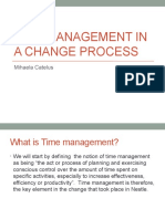 Time Management in a Change Process