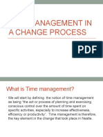 Time Management in a Change Process