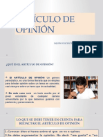 Cómo Elaborar Artículo de Opinión