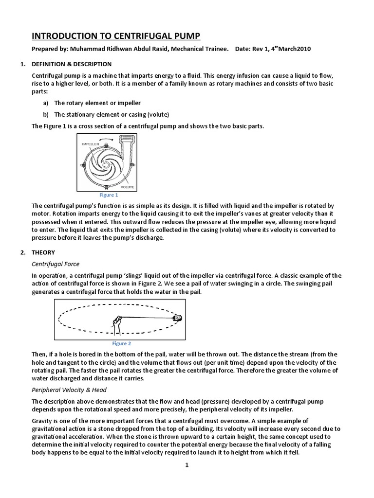 Intro To Centrifugal Pump PDF Pump Viscosity
