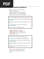 Basic Sentence Patterns