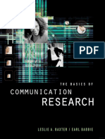 The Basics of Communication Research