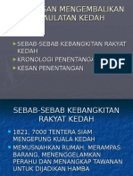 Perjuangan Mengembalikan Kedaulatan Kedah