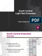 South Central Light Rail Extension: Project Funding Agreement