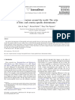 Capital Structure Around the World- The Roles of Firm- And Country-specific Determinants