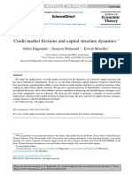 Credit Market Frictions and Capital Structure Dynamics