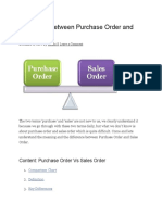 Difference Between Purchase and Sales Orders