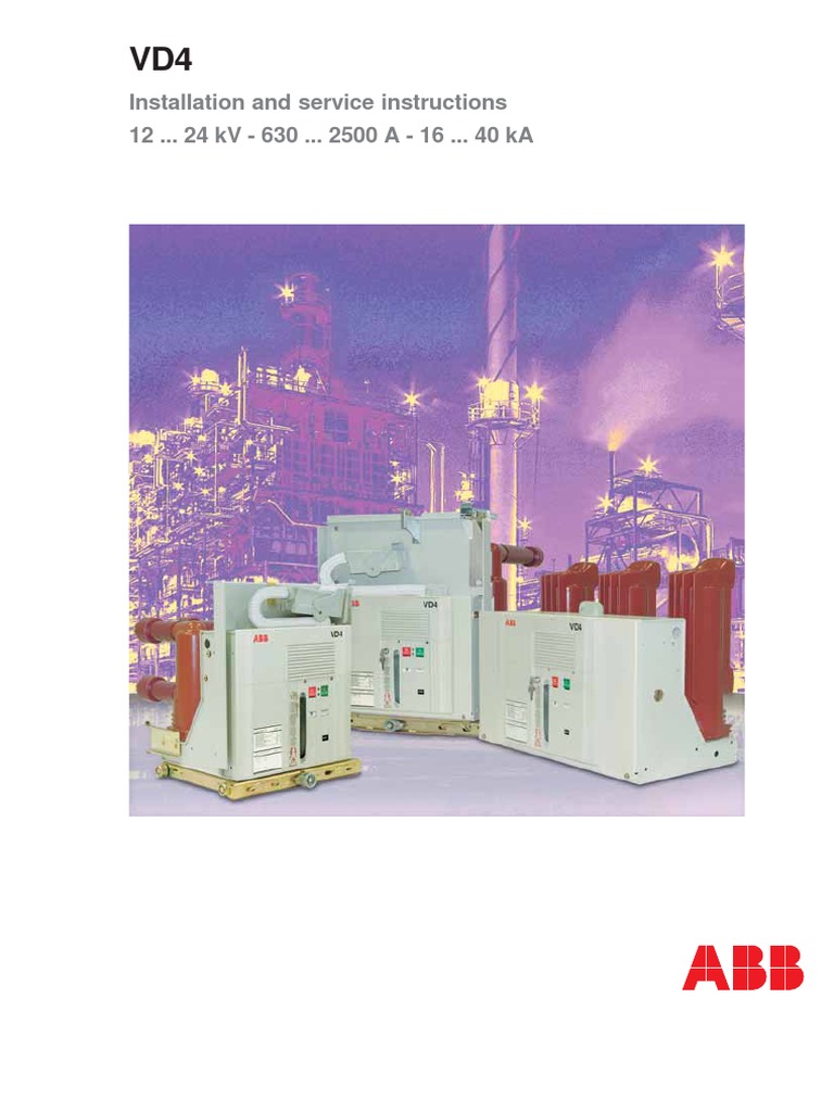 VD4 Circuit-Breaker Installation Guide | PDF | Electrical Connector ...
