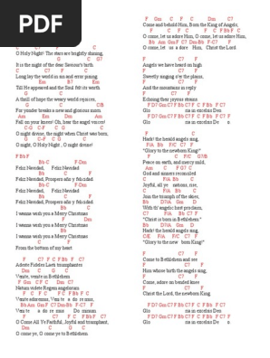 Christmas Carols Medley Guitar Chords Pdf Christmas December Observances