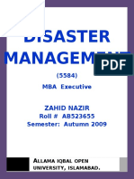 29962975 Semester III Assgn I Disaster Management
