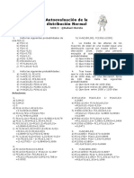 Autoevaluación de La Distribución Normal MCS 1º