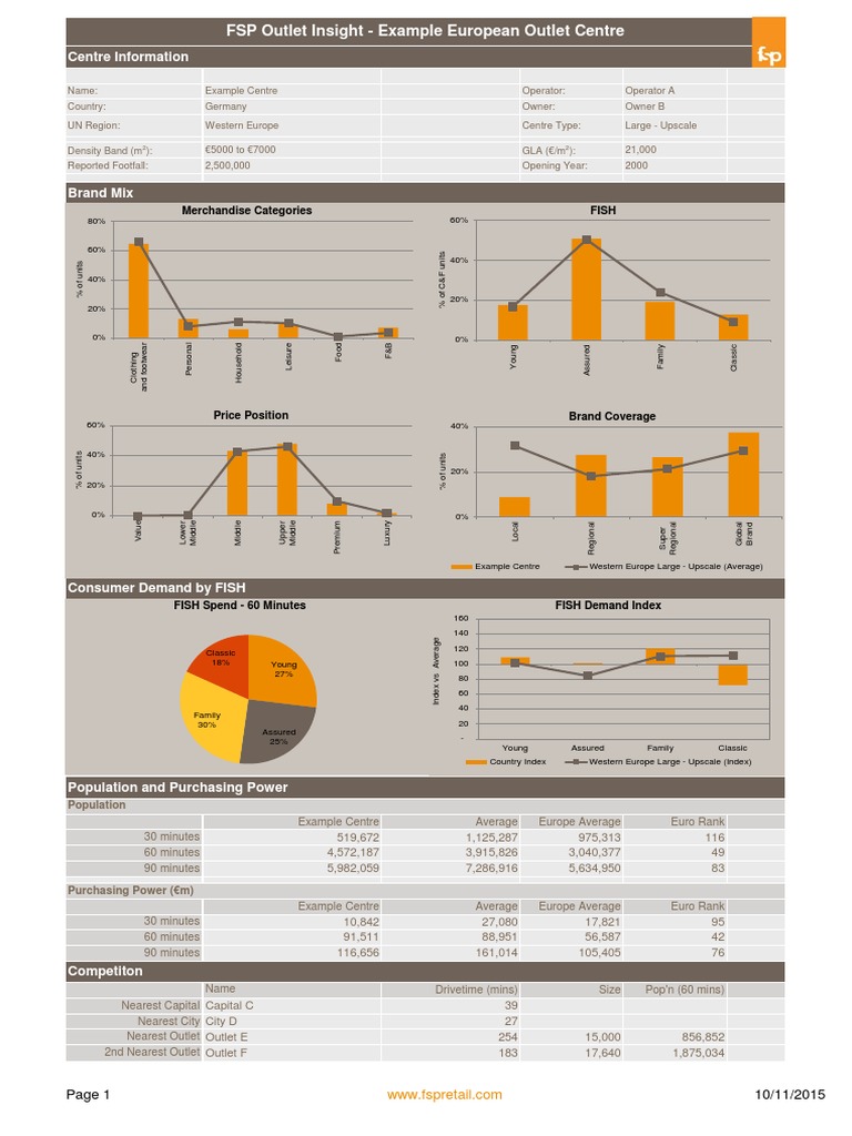 European Outlet Centre Performance Report | PDF | Luxury Goods | Retail