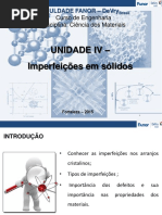 Unidade IV - Imperfeições Em Sólidos