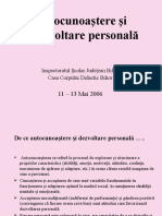 Autocunoastere Si Dezvoltare Personala