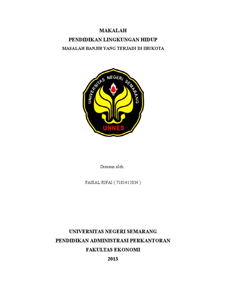 Makalah Tentang Banjir Ibukota 1  PDF