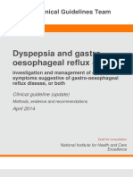 clinical guidelines on dyspepsia and Gerd 2014