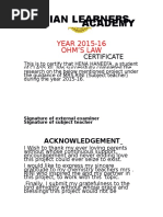 Physics Investigatory Project