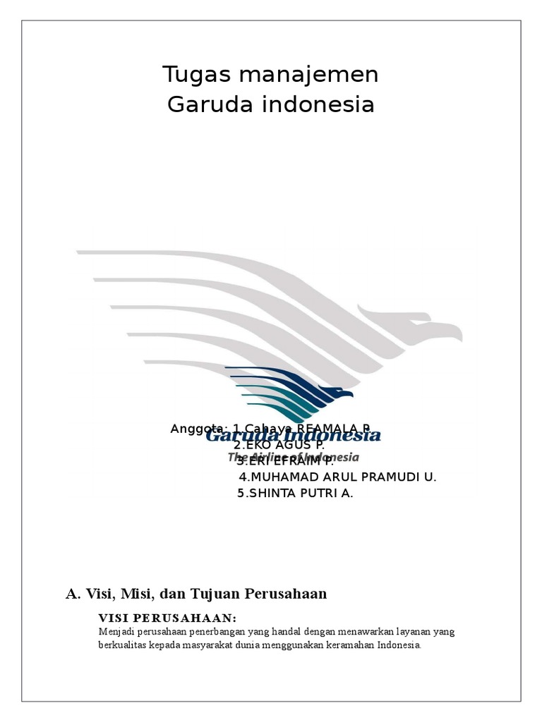 Manajemen Pt Garuda Indonesia 