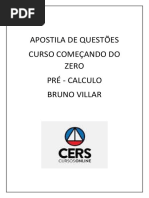 APOSTILA Comecando Do Zero Pre Calculo Bruno Villar PDF