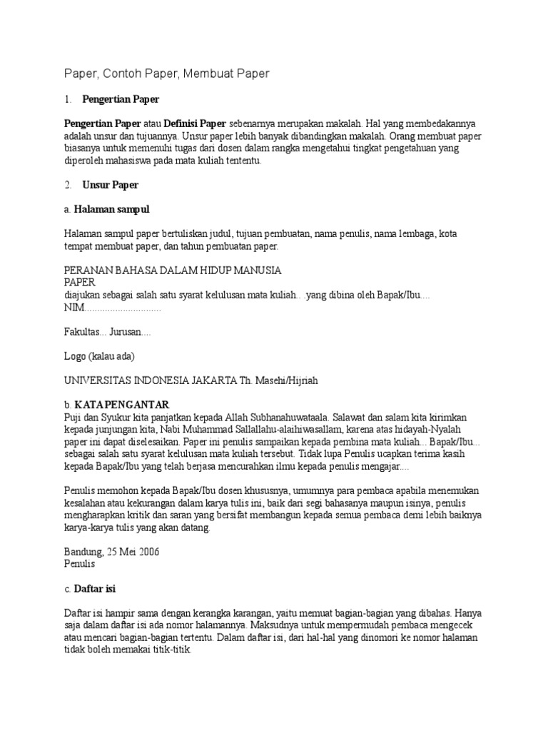 Contoh Paper Pdf