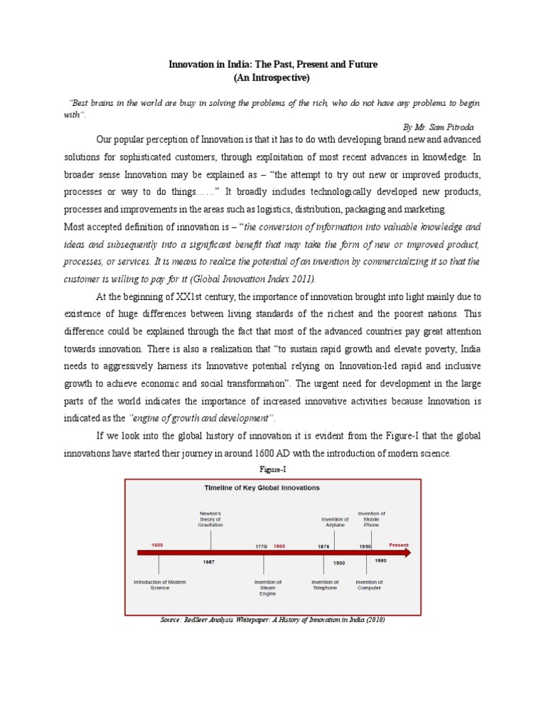 India's Innovation Journey: Past to Future | PDF | Innovation ...
