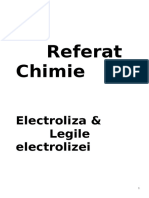 Referat La Chimie Electroliza
