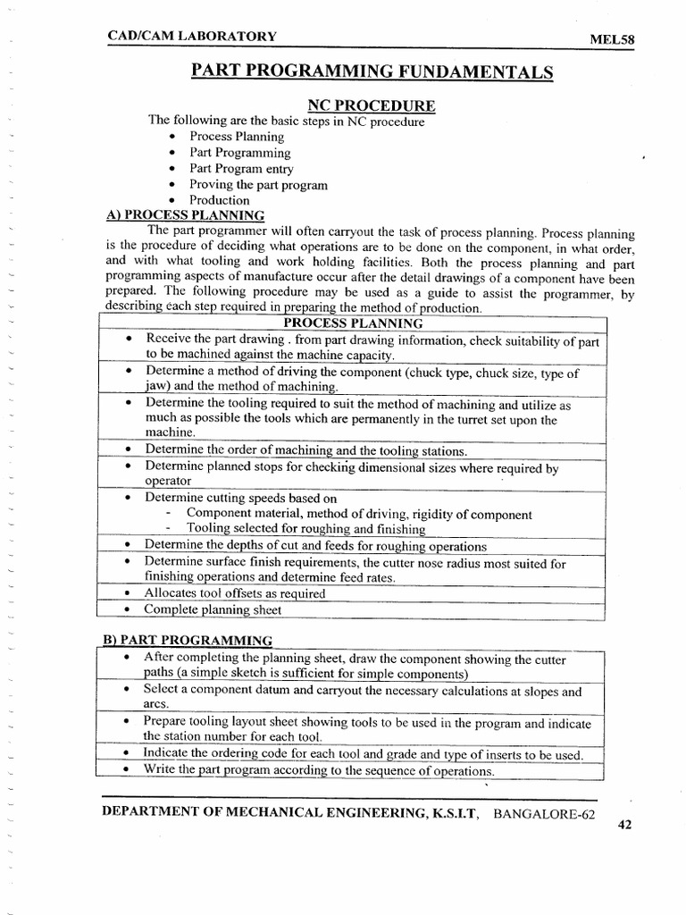 CNC Turning Programming Fundementalsls, Step by Step | PDF | Numerical ...