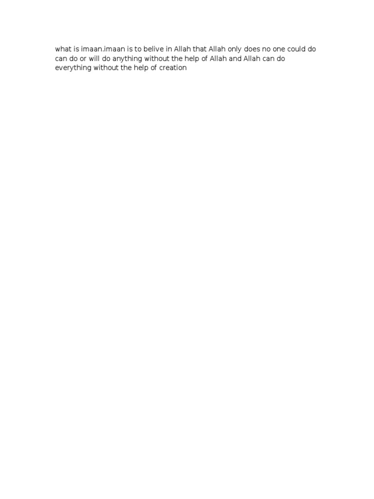 Imaan | PDF