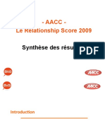 Aacc - Le Relationship Score 2009: Synthèse Des Résultats