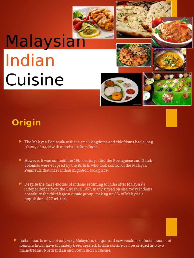 Malaysian Indian Cuisine Overview | PDF | Cooking, Food & Wine