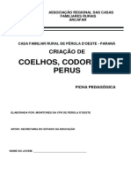 Ficha Pedagógica - Coelhos, Codornas e Perus - PR