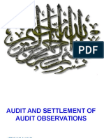 Audit & Settlement of Audit Objections (Mr.ifftikhar Ahmed)