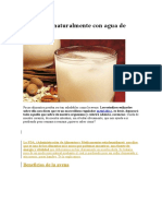 Adelgazar Naturalmente Con Agua de Avena