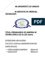 New Protocol of Anemia