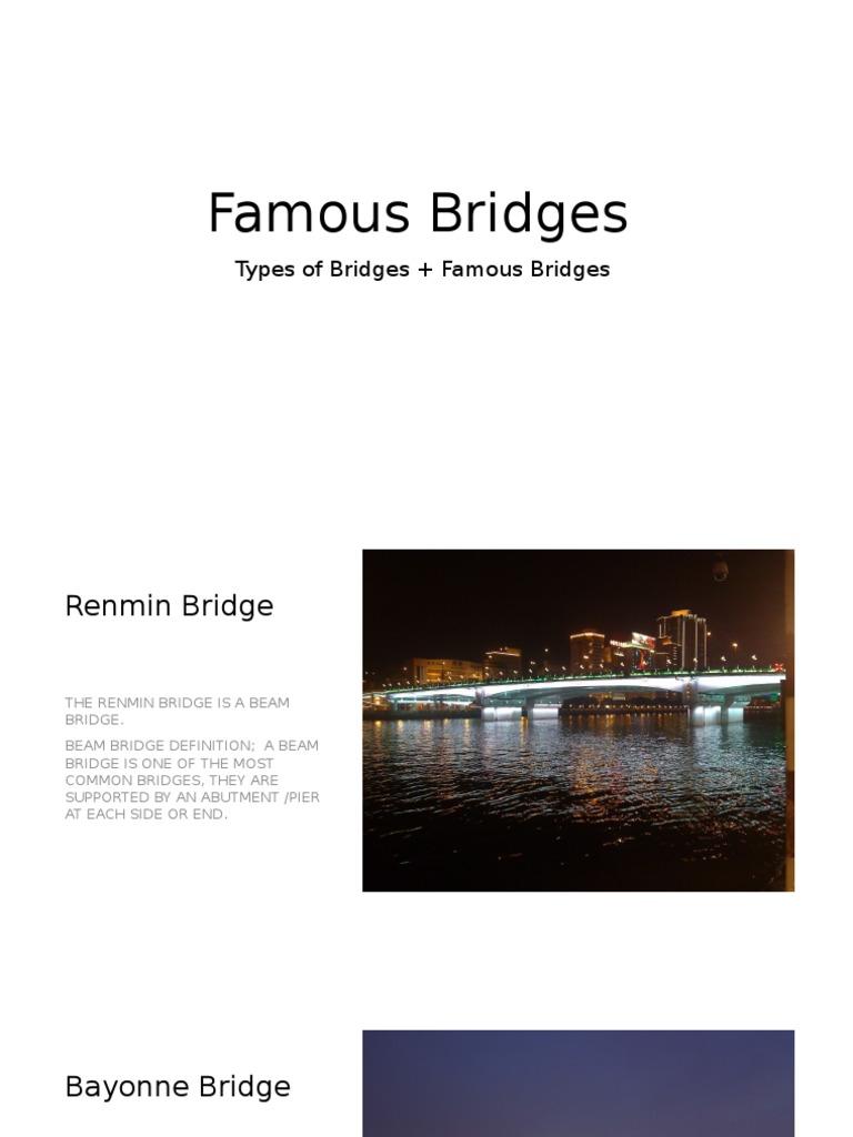 Famous Bridges | PDF | Art