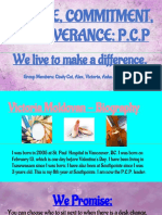Peace, Commitment, Perseverance: P.C.P: We Live To Make A Difference