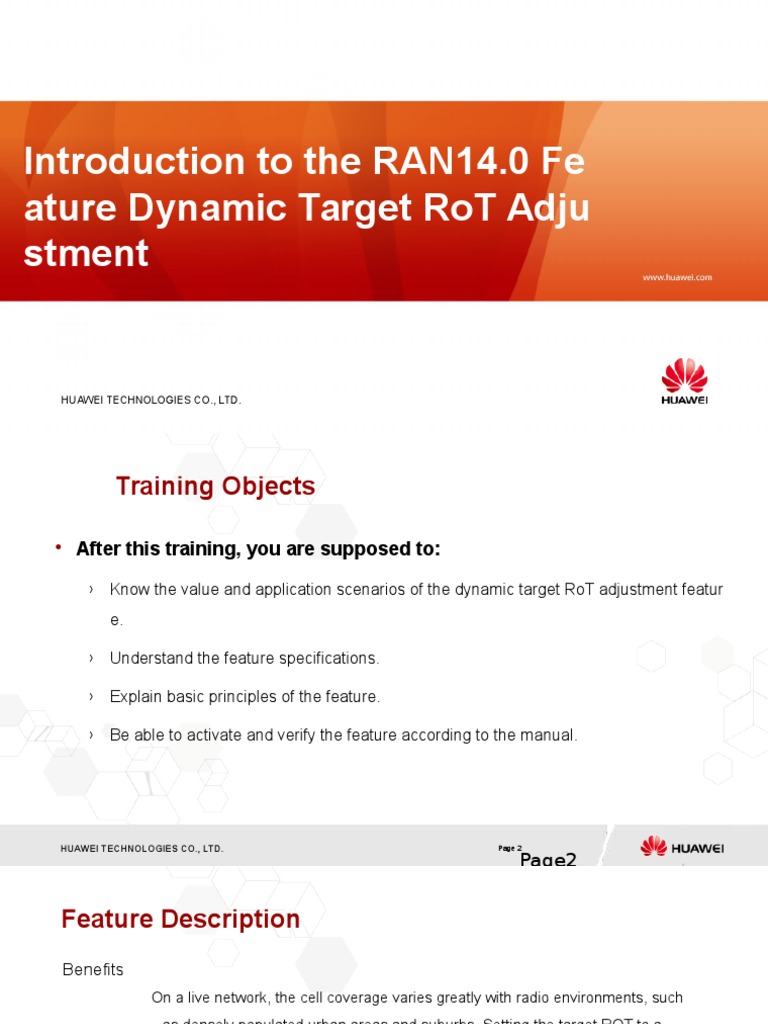 Dynamic Target ROT Adjustment | PDF | High Speed Packet Access ...