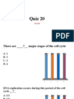 Quiz 20 Cell Biology